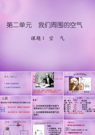 中学九年级化学上册 2.1 空气课件 (新版)新人教版 课件