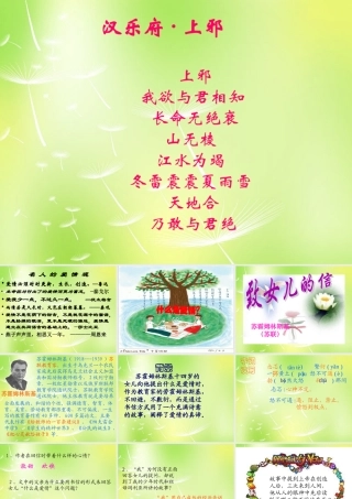 中学九年级语文上册 8 致女儿的信课件 新人教版 课件