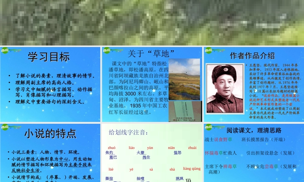 八年级语文上册 (草)优秀教学课件 苏教版 课件