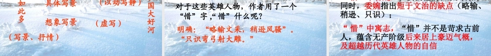 九年级语文上册 1 沁园春 雪课件2 新人教版 课件