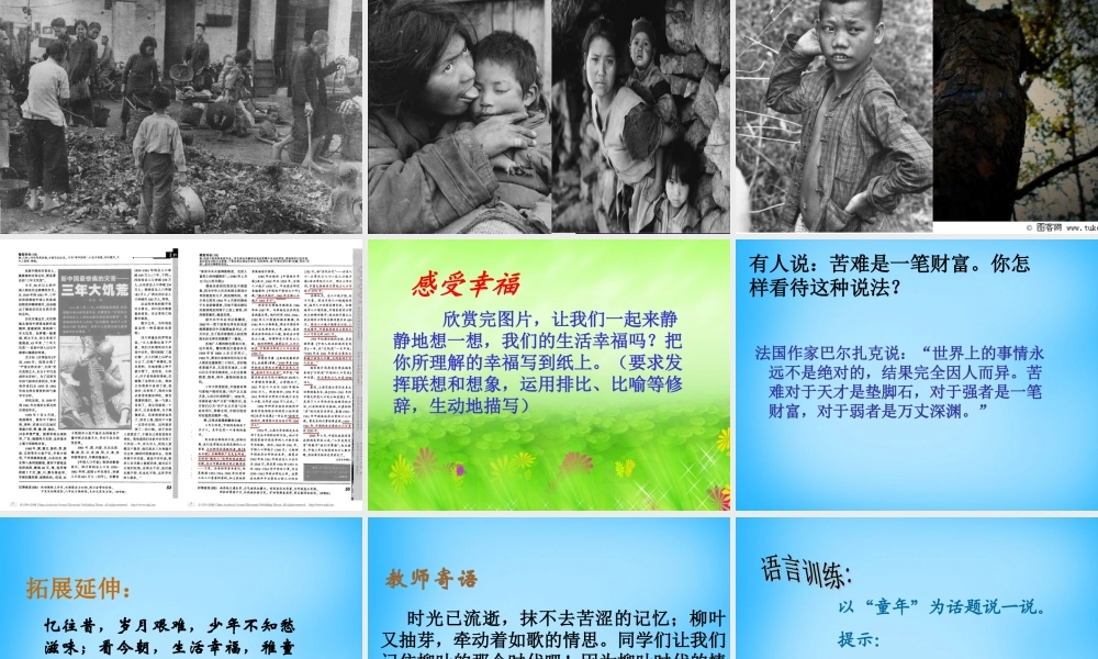 中学七年级语文下册 第10课 柳叶儿课件 (新版)苏教版 课件