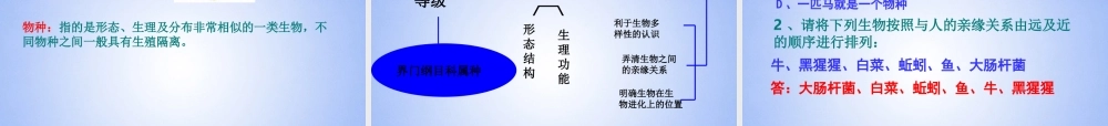 八年级生物上册 1.1 尝试对生物进行分类课件 新人教版 课件