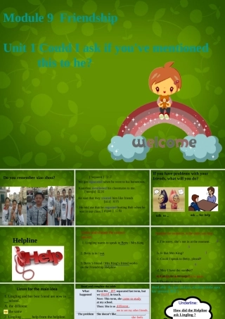 八年级英语下册 Module 9 Unit 1 Could I ask if you ve mentioned课件 (新版)外研版 课件