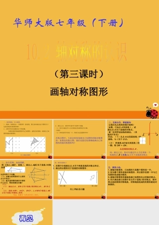 七年级数学下册 10.2 轴对称的认识(3)课件 华东师大版 课件