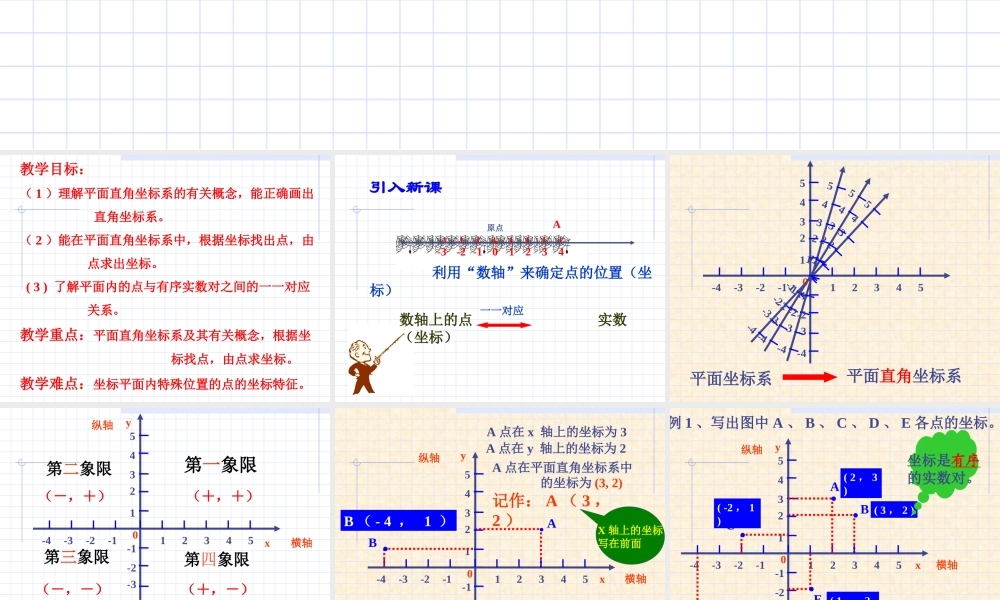 北师大版八年级数学平面直角坐标系2ppt 课件
