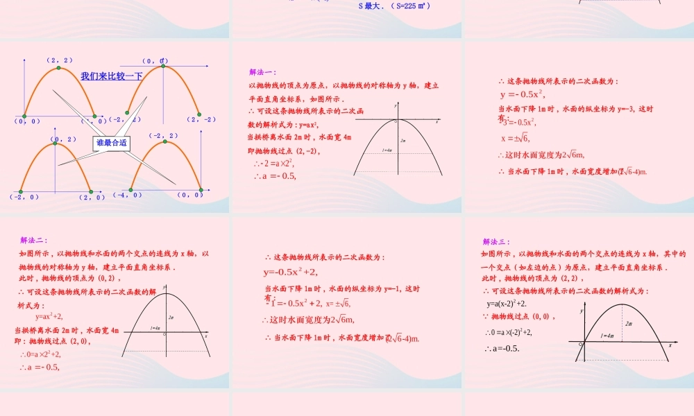 九年级数学下册 第2章二次函数 23二次函数的应用231 把握变量之间的依赖关系教学课件 湘教版 课件