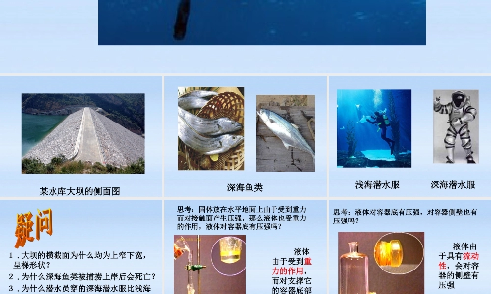 九年级物理 液体压强课件 人教新课标版 课件