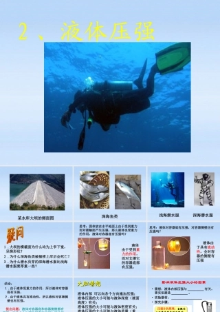 九年级物理 液体压强课件 人教新课标版 课件