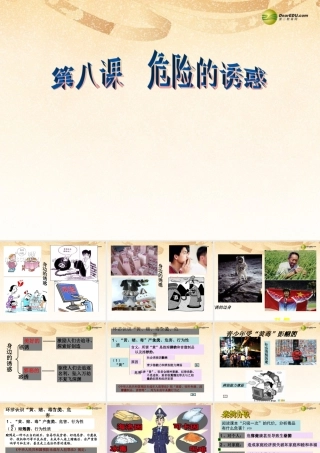 八年级政治上册 第四单元第八课第一框 危险的诱惑课件 新人教版 课件