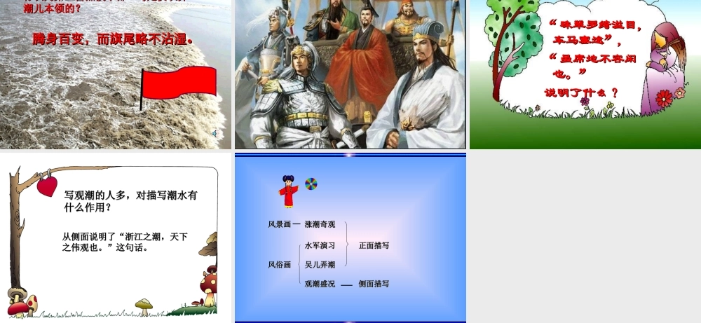 新人教版八年级语文观潮课件