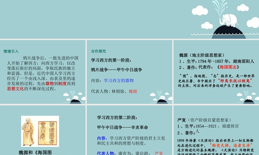 八年级历史上册 第24课 思想文化的演进课件1 华东师大版 课件