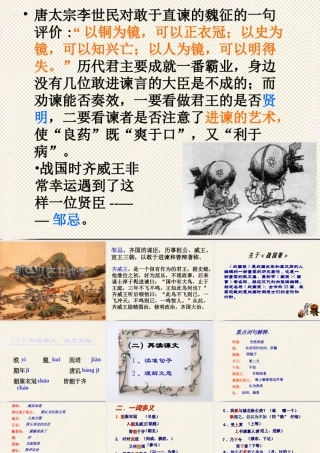 九年级语文(邹忌讽齐王纳谏)课件苏教版 课件