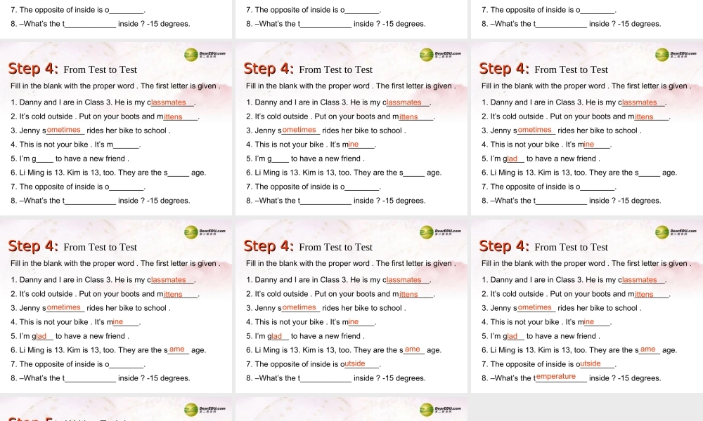 中学七年级英语下册 Lesson 40课件 冀教版 课件