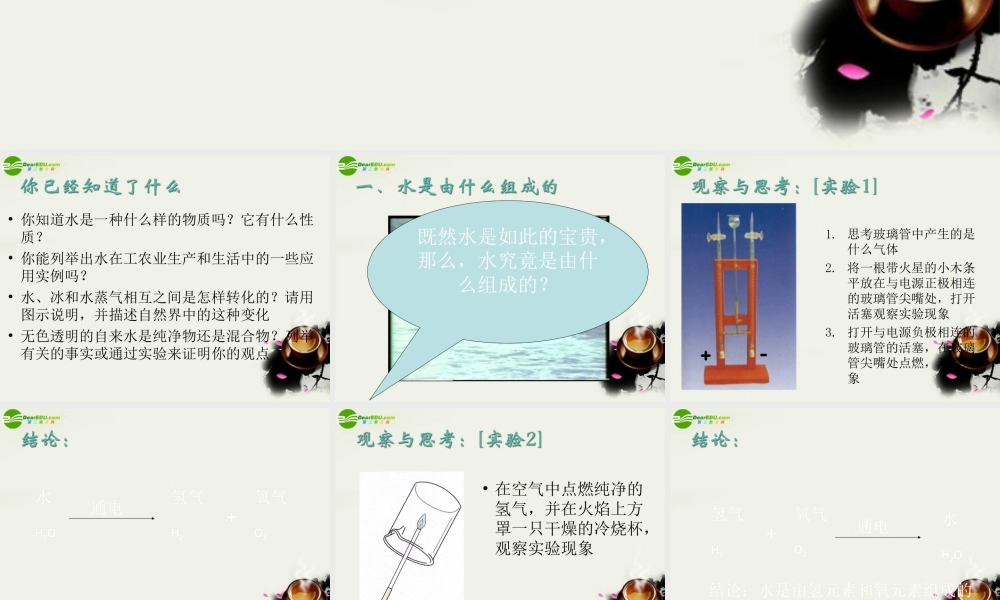 九年级政治 自然界中的水课件1 沪教版 课件