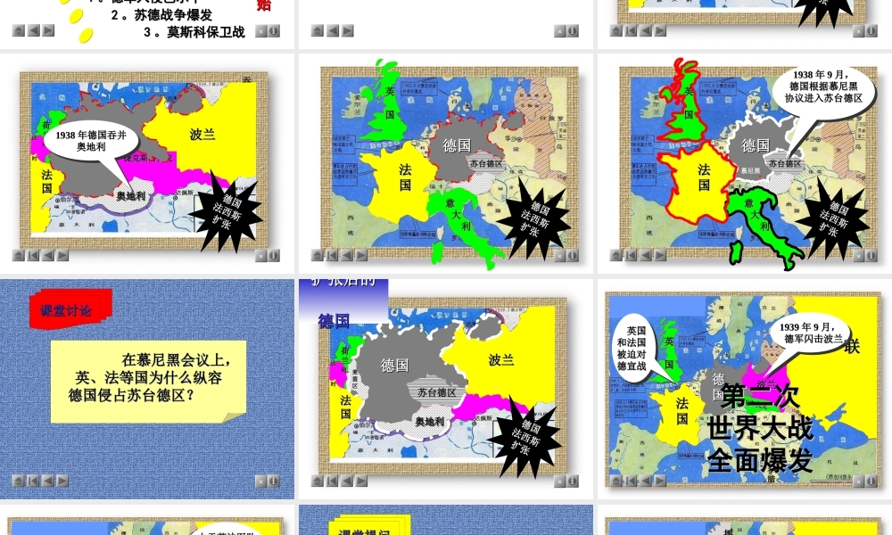 九年级历史第二次世界大战[TY]课件