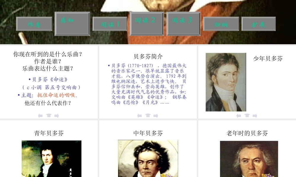 七年级语文音乐巨人贝多芬课件1 鲁教版 课件