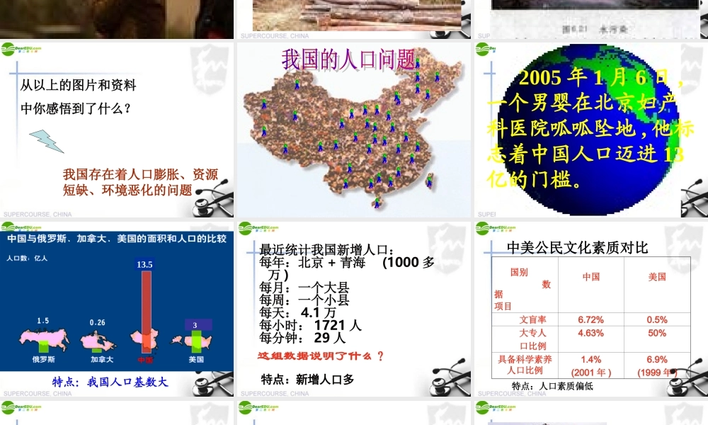 九年级政治 可持续发展—我们面临的重要课题课件 鲁教版 课件