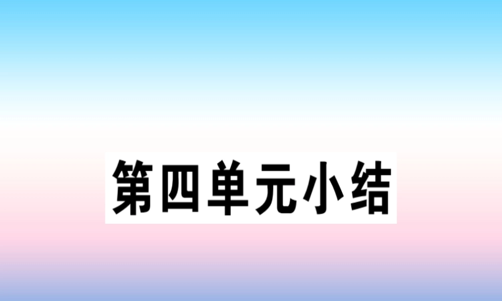 九年级历史下册 第四单元 经济大危机和第二次世界大战小结习题课件 新人教版 课件