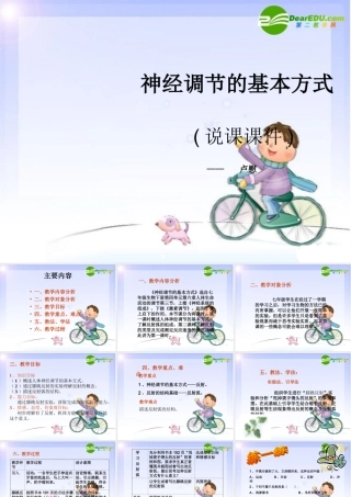 七年级生物下册 (神经调节的基本方式)说课课件 人教版 课件