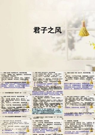 中学高三语文(君子之风)课件
