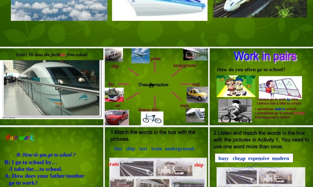 八年级英语上册 Module 4 Unit 1 He lives the farthest from school课件 (新版)外研版 课件