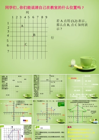 中学七年级数学下册 7.1.2 平面直角坐标系课件4 (新版)新人教版 课件