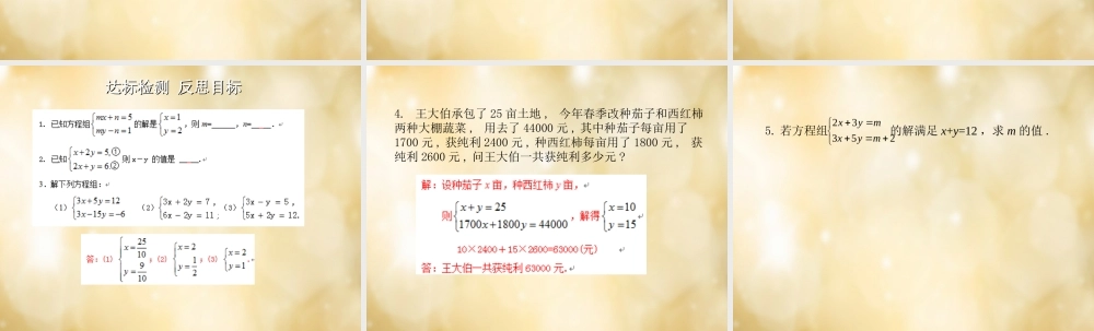 七年级数学下册 8.2 消元 解二元一次方程组(第3课时)课件 (新版)新人教版 课件