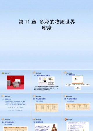 九年级物理 密度综合教学课件 人教新课标版 课件