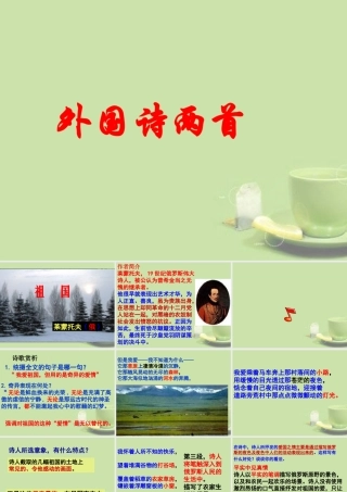 九年级语文 外国诗两首课件1 新人教版 课件