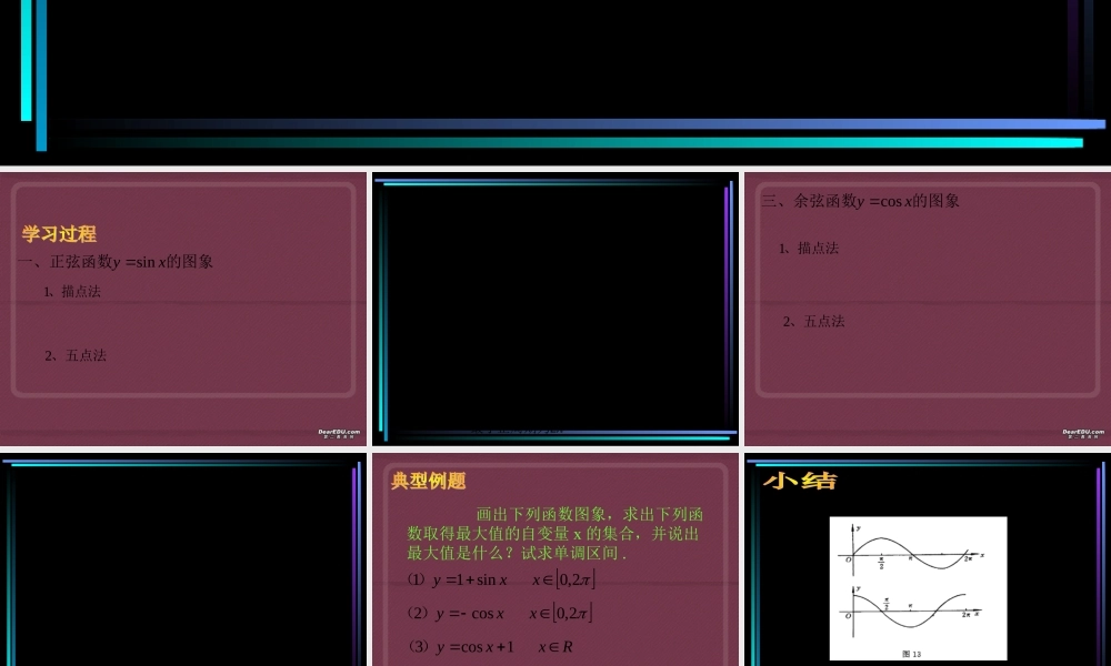 新教材高一数学正 余弦函数图象和性质一 课件