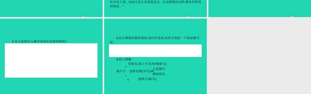 七年级语文上册 第三单元 11 端午日课件 (新版)苏教版 课件