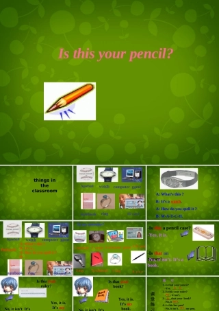 七年级英语上册 Unit 3 Is this your pencil Section A课件 (新版)人教新目标版 课件