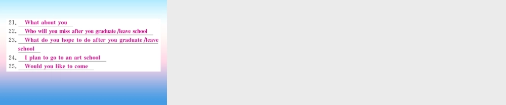 九年级英语全册 Unit 14 I remember meeting all of you in Grade 7(第1课时)习题课件 (新版)人教新目标版 课件