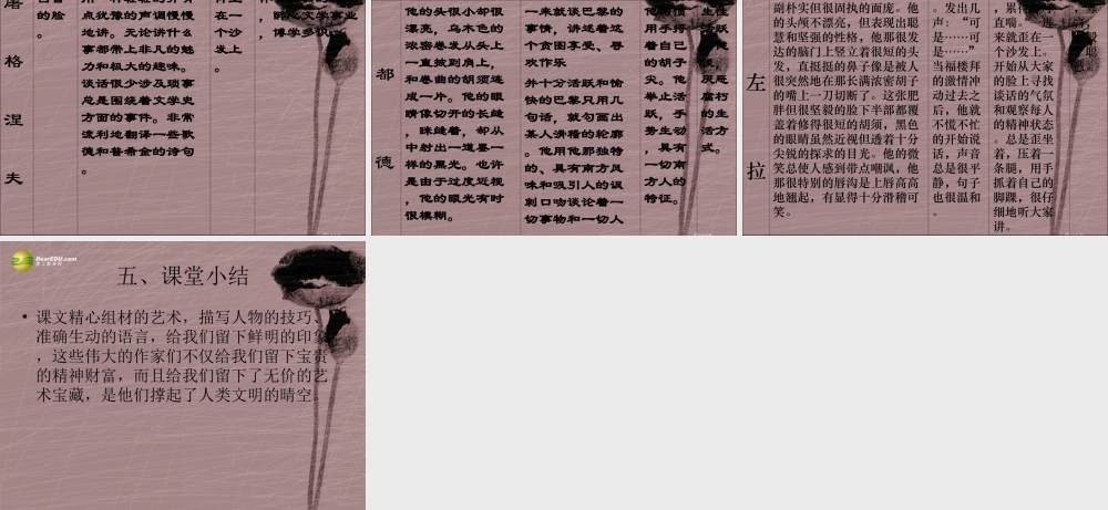 中学七年级语文下册(第14课 福楼拜家的星期天)课件 新人教版 课件