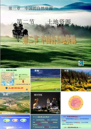 八年级地理 中国的土地资源课件 湘教版 课件