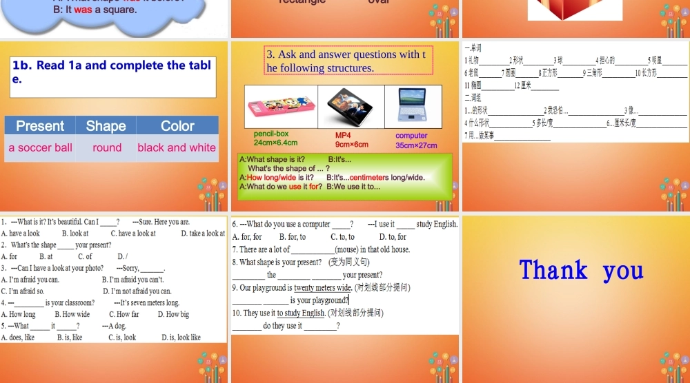 七年级英语下册 Unit 7 The Birthday Topic 1 When is your birthday Section C同步课件 (新版)仁爱版 课件