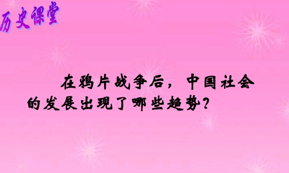 八年级历史 社会生活的变化课件 人教新课标版 课件