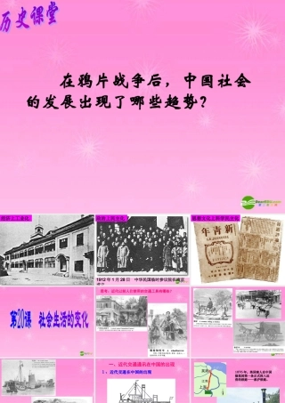 八年级历史 社会生活的变化课件 人教新课标版 课件