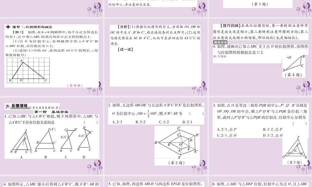九年级数学上册 第23章 图形的相似 235 位似图形习题课件 (新版)华东师大版 课件