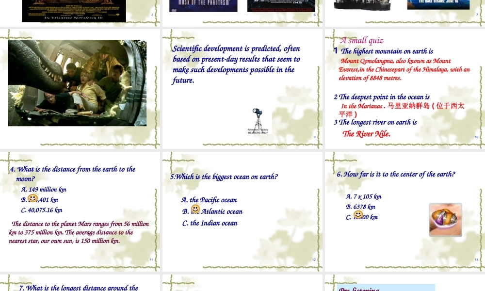 人教版高二英语Unit12 Fact and fantasy全单元课件