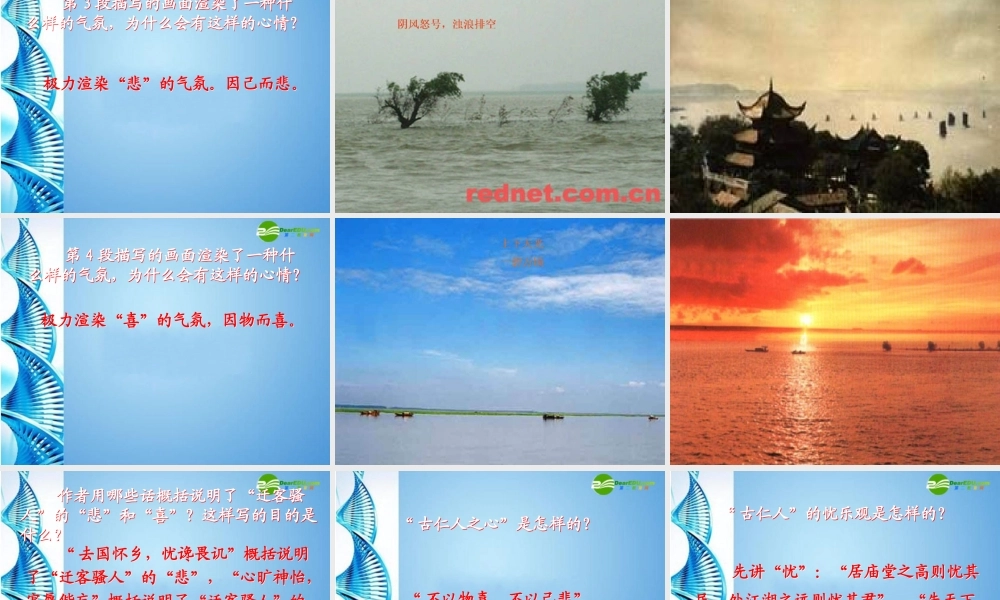 八年级语文下册(岳阳楼记)课件 语文版 课件