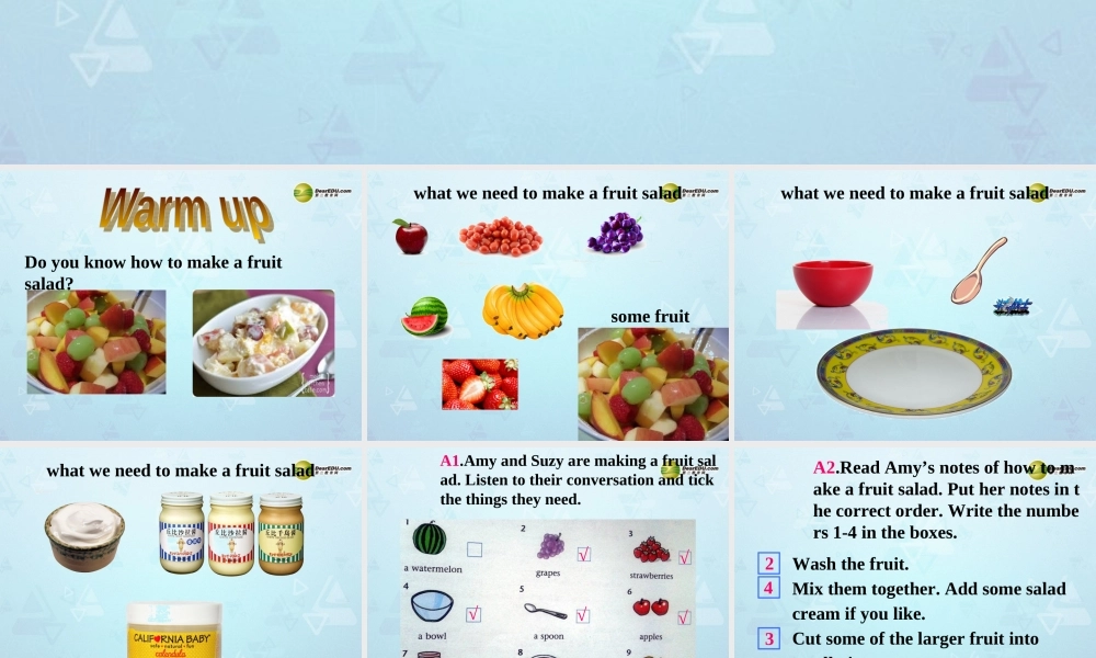 八年级英语上册 Unit 4 Do it yourself Integrated skills课件 牛津版 教案-2