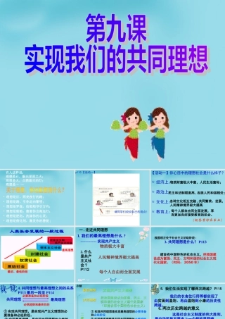 九年级政治全册 91 我们的共同理想课件 新人教版 课件