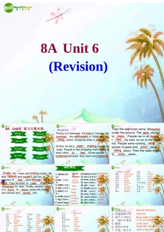 八年级英语上册 Unit6复习课件 牛津版 课件