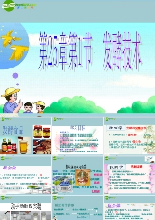 八年级生物下册 第25章第1节发酵技术 课件 北师大版 课件