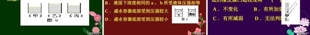 九年级物理压强复习课 课件
