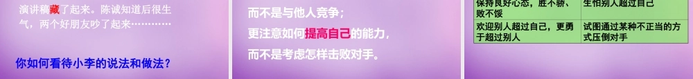 八年级政治上册 第八课 第一框 竞争！合作！课件 新人教版 课件