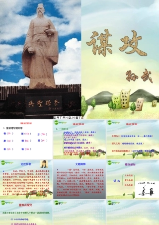 八年级语文下册 第二十四课谋攻课件 河大版 课件