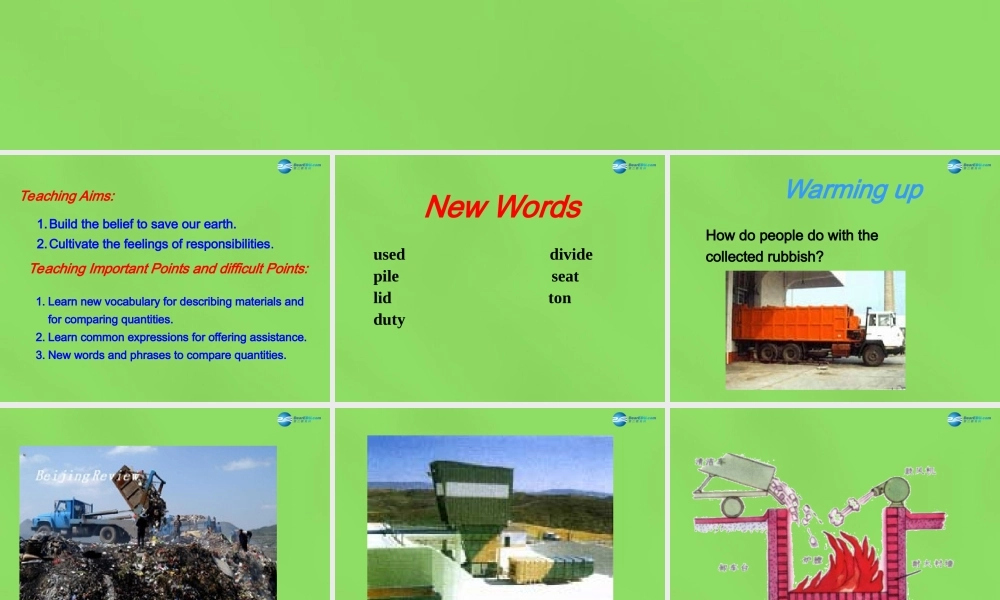 八年级英语下册 Unit 8 Lesson 48 Garbage Is Interesting课件 (新版)冀教版 课件