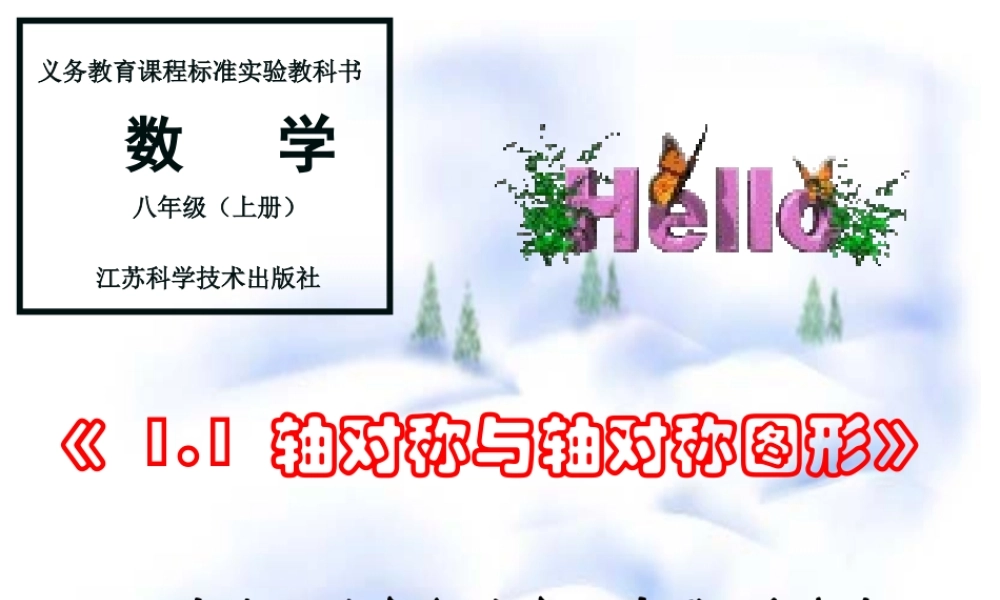 八年级数学 轴对称与轴对称图形课件